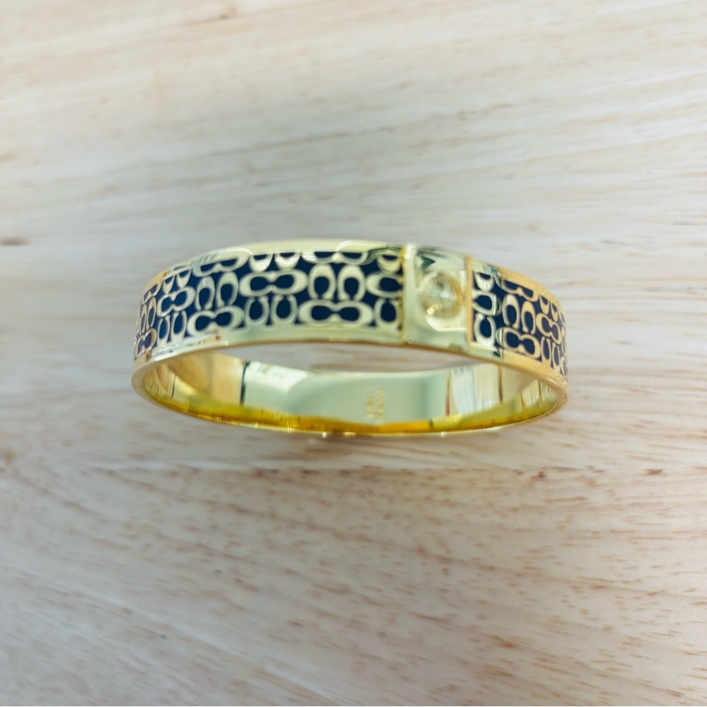 Coach Elegant Gold and Purple Bracelet